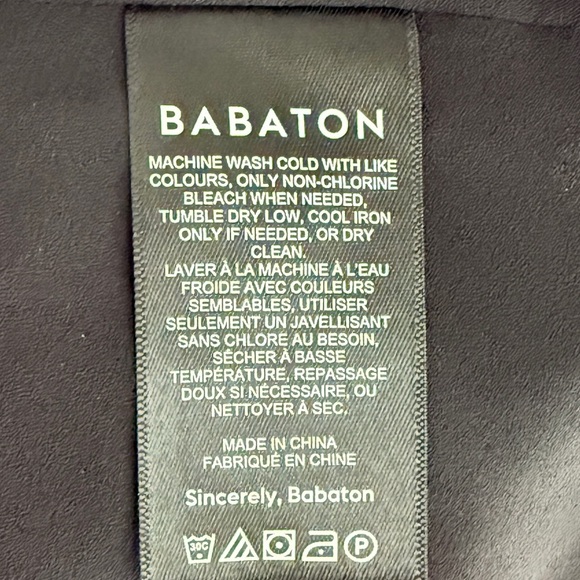 Aritzia Babaton Black High Slit Wrap Dress Sz 2XS - Picture 11 of 12